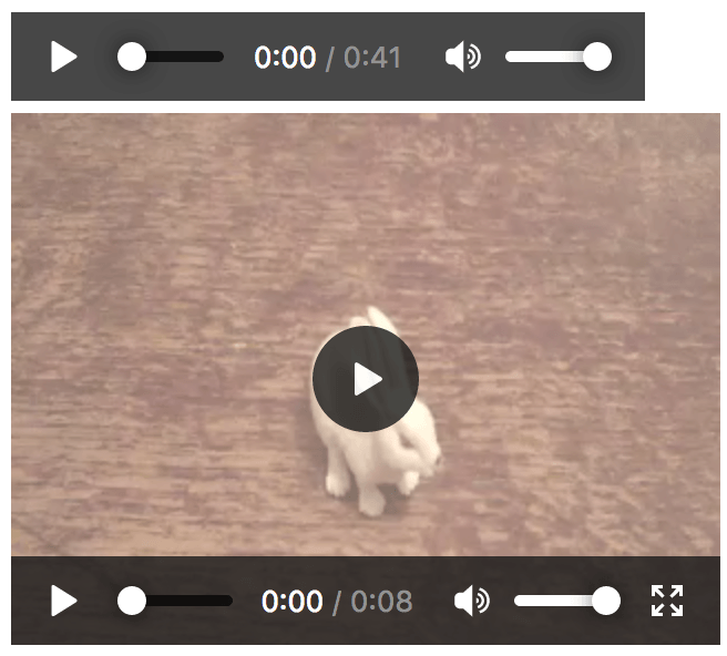 Screenshot of Video Controls in Firefox