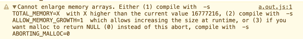 Screenshot of the DevTools console showing an error.